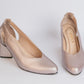 Tacones Zurra Mora en Leche Triangulo - Talla 40