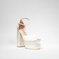 Tacones Ensueño Blanco Perla - Talla 36