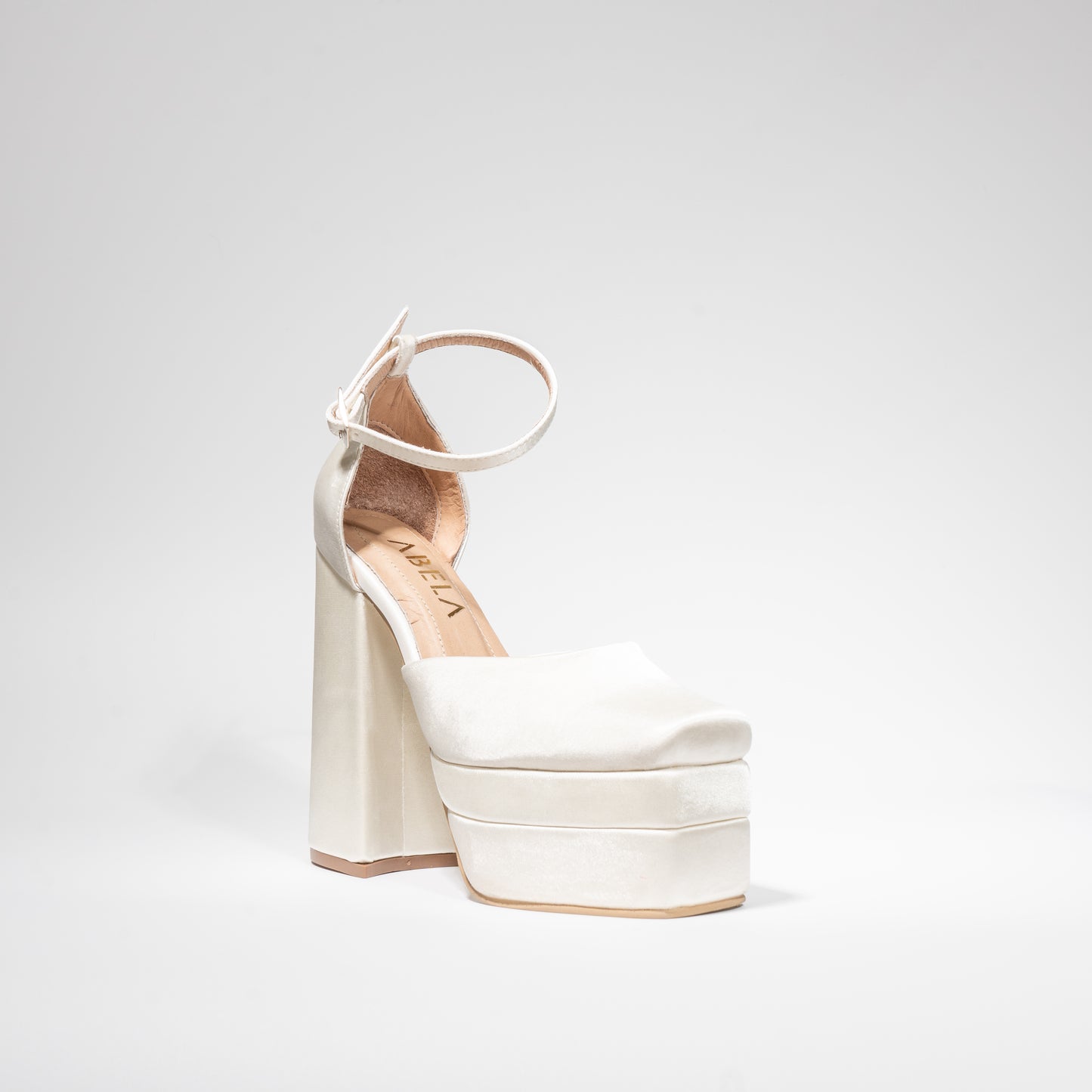 Tacones Ensueño Blanco Perla - Talla 36