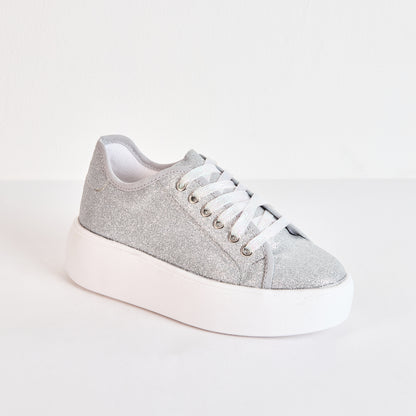 Tenis Glam Plata Oscuro - Talla 39