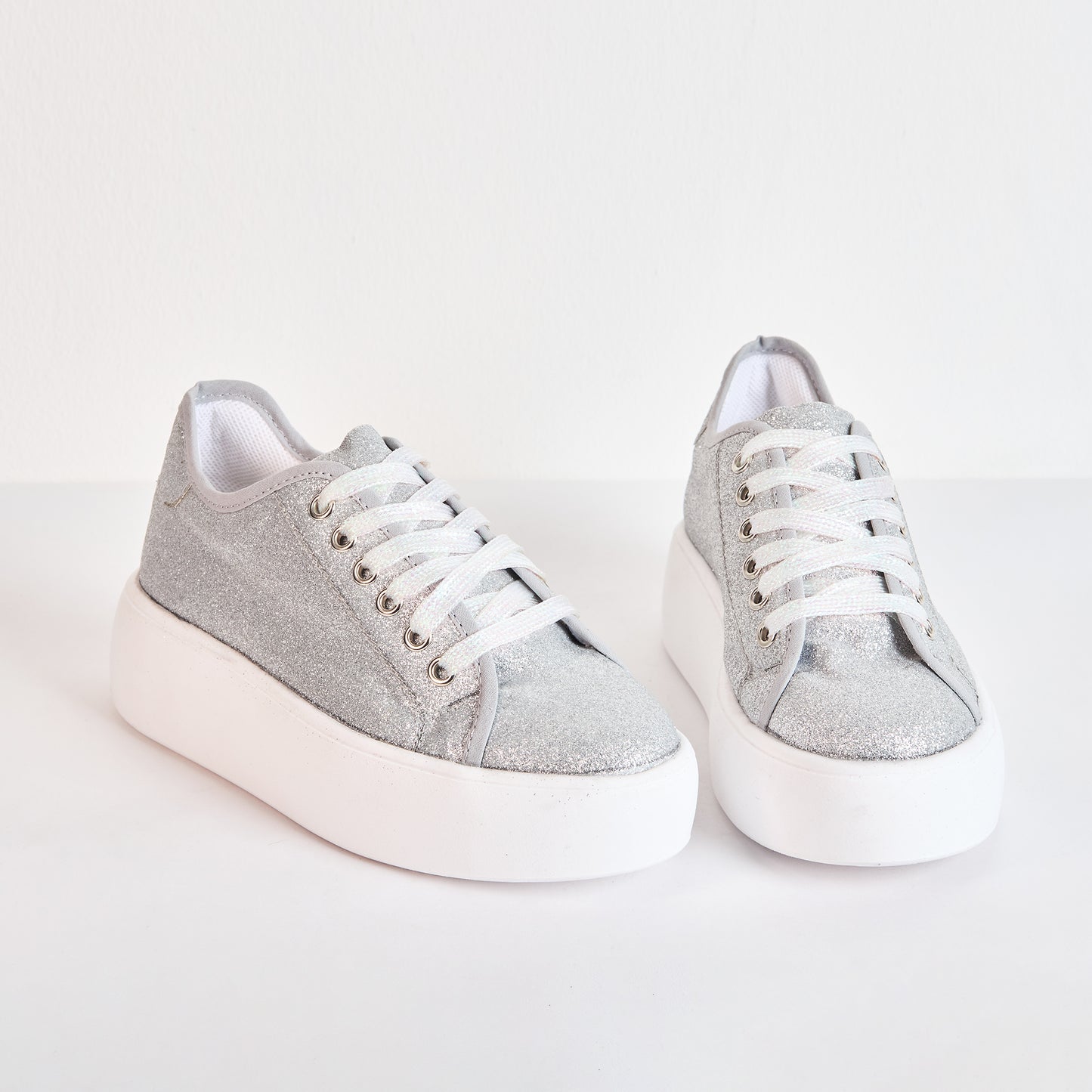Tenis Glam Plata Oscuro - Talla 39