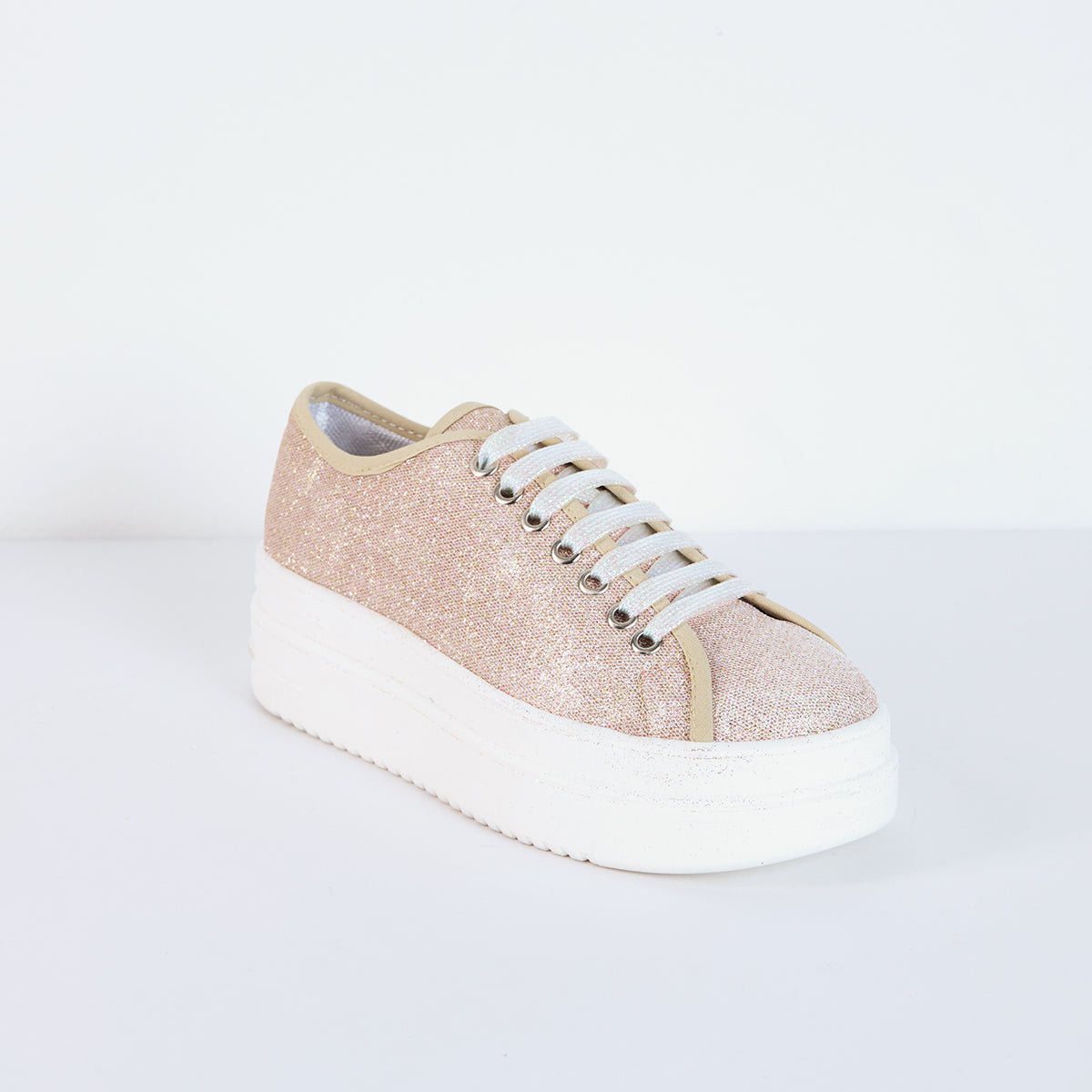 Tennis Glam Oro Rosa (5cm) - Talla 35