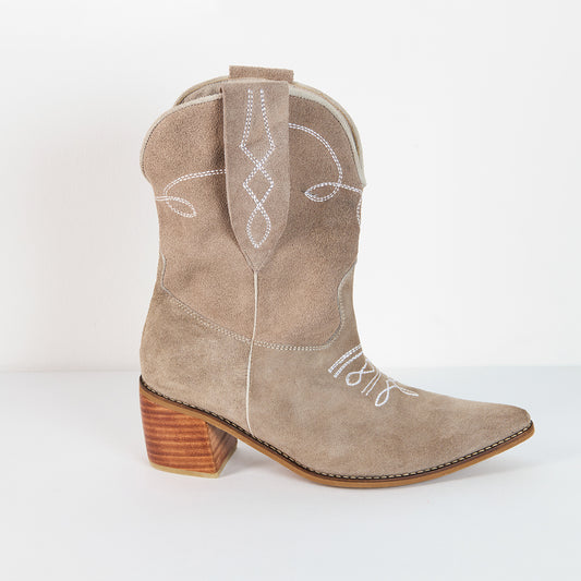 Botas Texanas Non La - Gris Arenoso - Talla 40