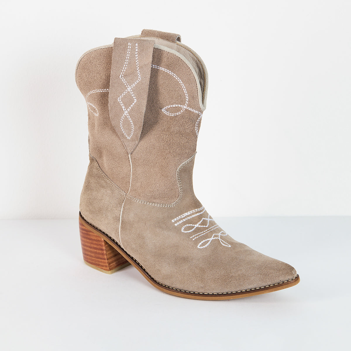 Botas Texanas Non La - Gris Arenoso - Talla 40