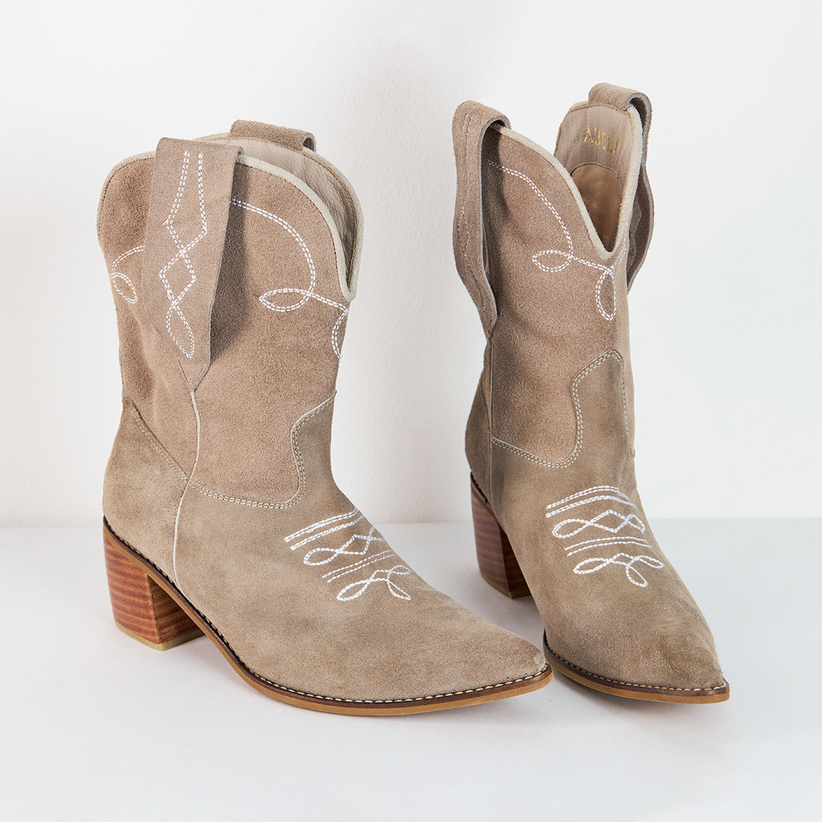 Botas Texanas Non La - Gris Arenoso - Talla 40