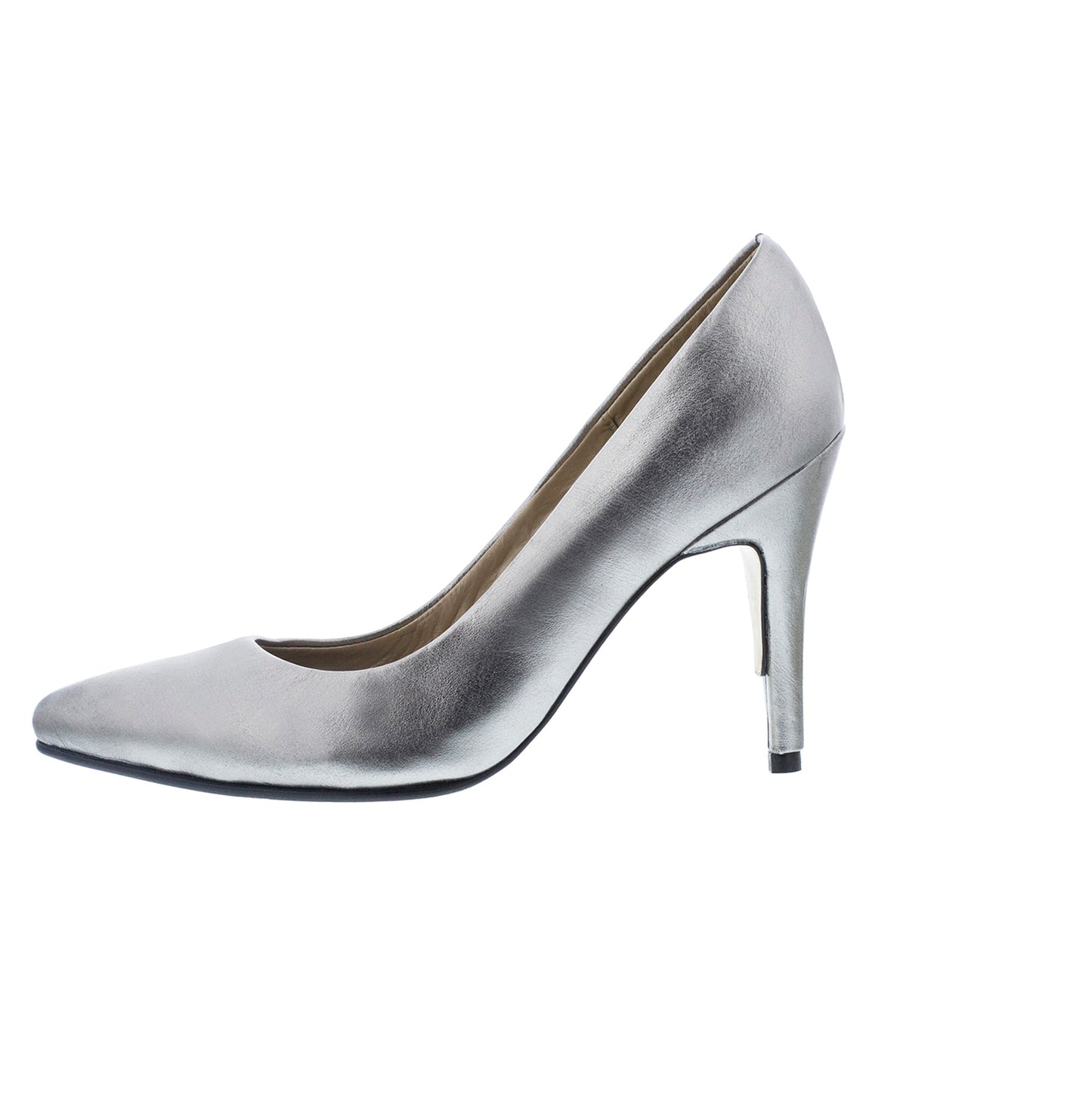 Tacones Stilettos Plomo
