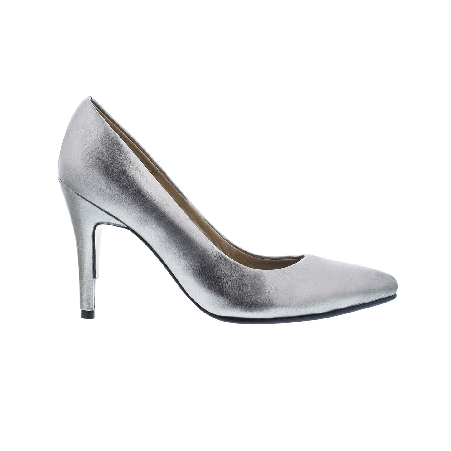 Tacones Stilettos Plomo